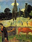 Paul Gauguin Canvas Paintings - The Red Cow